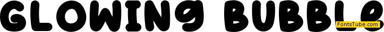 Glowing Bubble Font