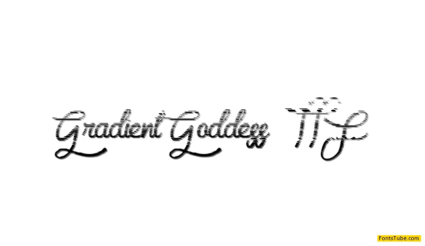 Gradient Goddess Font
