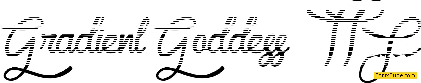 Gradient Goddess Font
