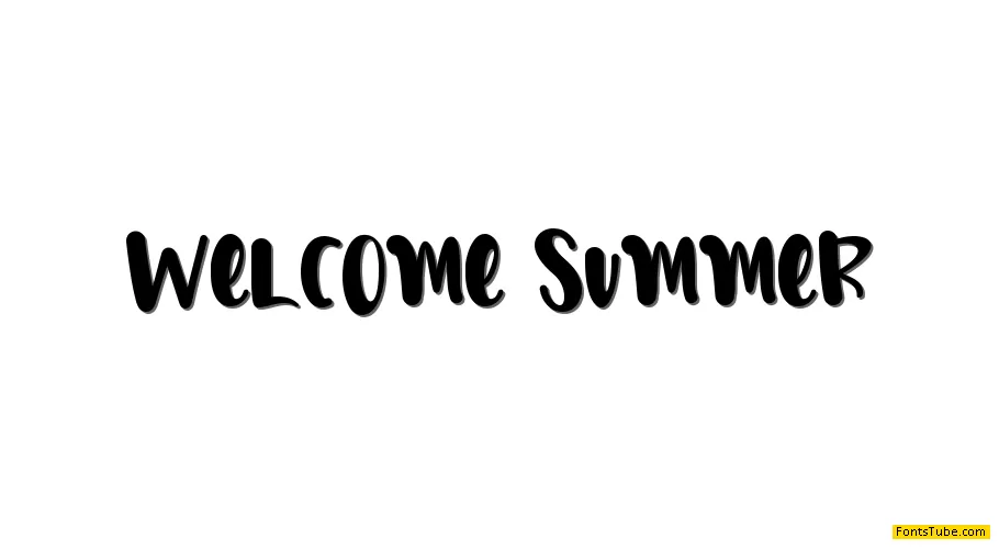 Welcome Summer Font