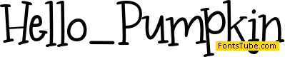 Hello_Pumpkin Font