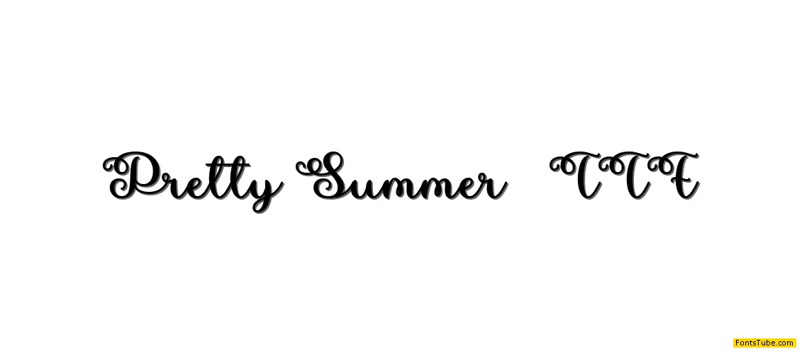 Pretty Summer Font