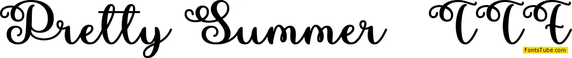 Pretty Summer Font