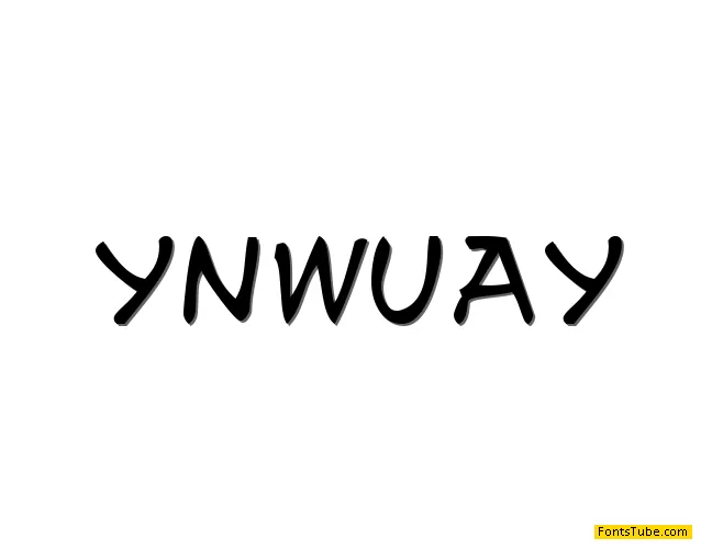 y.n.w.u.a.y Font