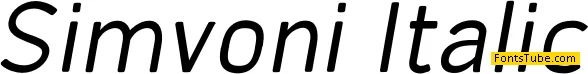 Simvoni Font Family