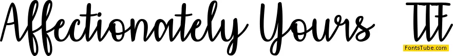 Affectionately Yours Font