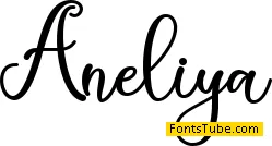 Aneliya - Personal Use Font