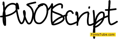 PW01Script Font