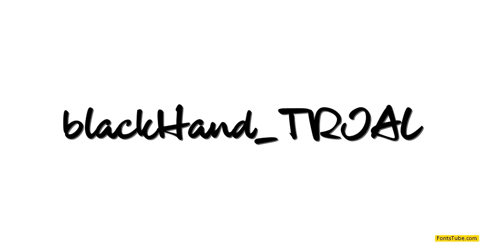 blackHand_TRIAL Font