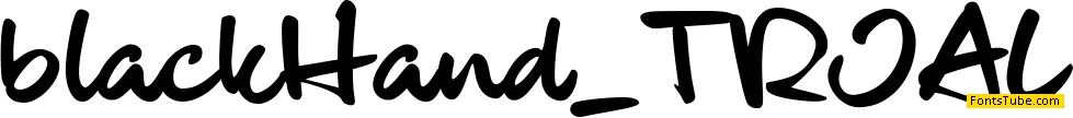 blackHand_TRIAL Font