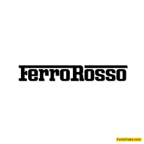 Ferro Rosso Font