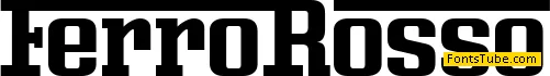 Ferro Rosso Font