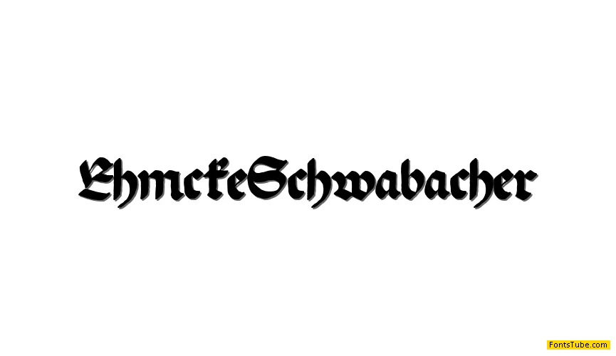Ehmcke Schwabacher Font