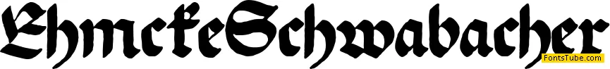 Ehmcke Schwabacher Font