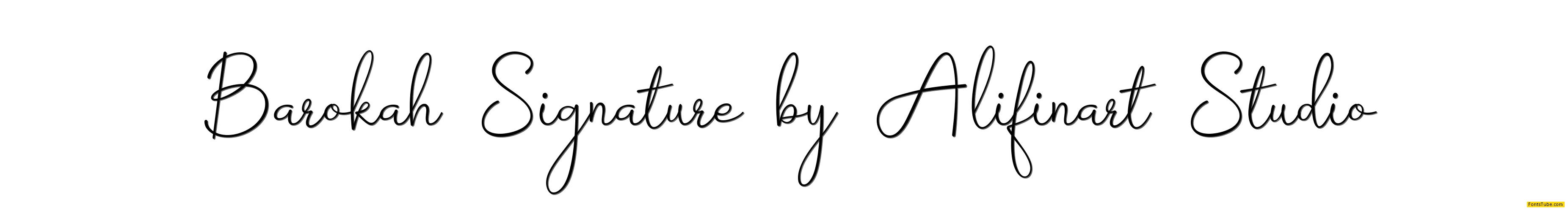 Barokah Signature Font