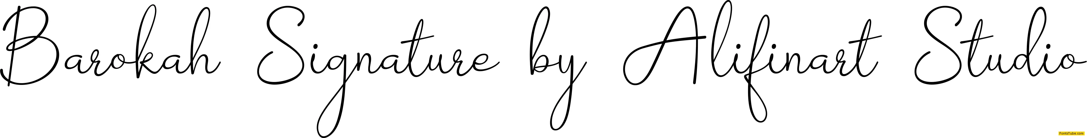 Barokah Signature Font