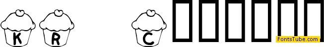KR Cupcake Font