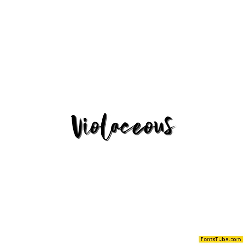Violaceous Font