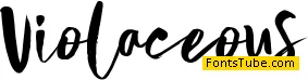 Violaceous Font