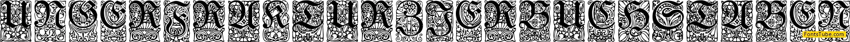 Unger-Fraktur Zierbuchstaben Font