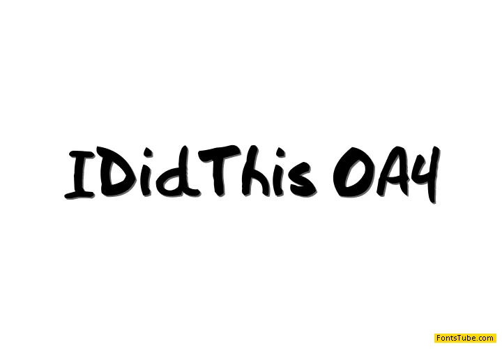 I Did This!
