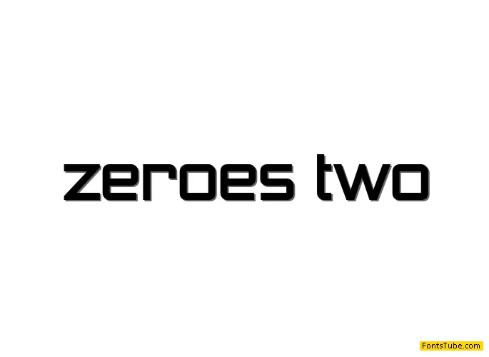 Zeroes Font Family