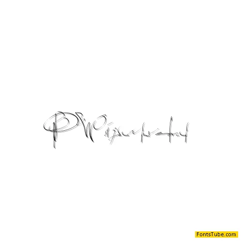 PWsignaturefont Font