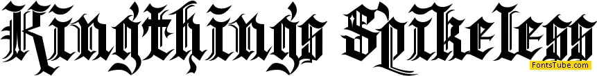 Kingthings Spikeless Font