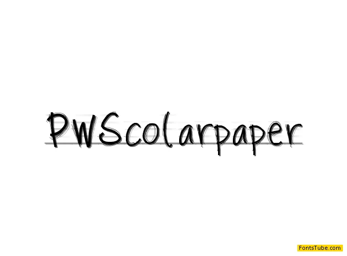 PW Scolar Paper Font