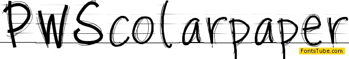 PW Scolar Paper Font