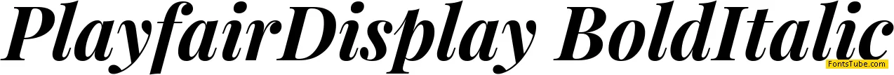 Playfair Display Font Family