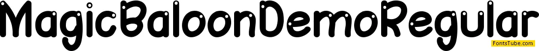 Magic Baloon Demo Font