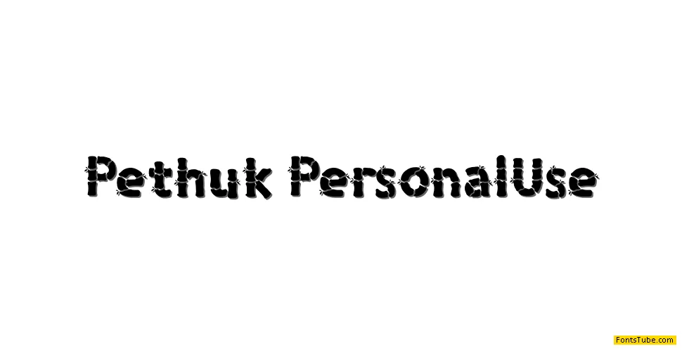 Pethuk Font