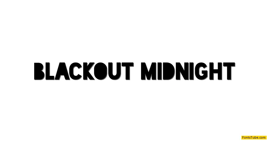 Blackout Font Family