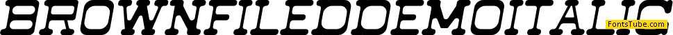 Brownfiled Demo Font Family