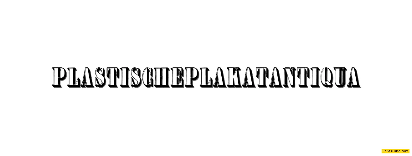 Plastische Plakat-Antiqua Font