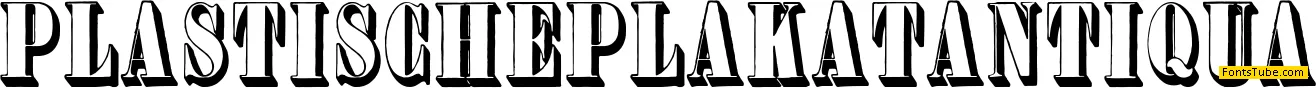Plastische Plakat-Antiqua Font