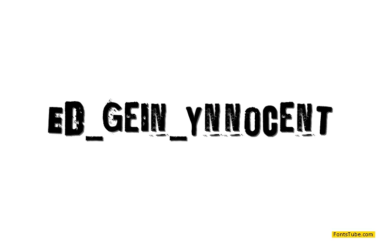 Ed_Gein Font Family