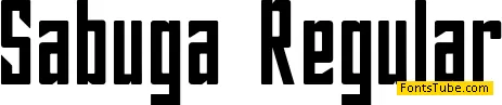 Sabuga Font