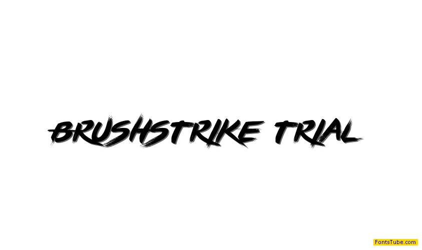 BRUSHSTRIKE Font