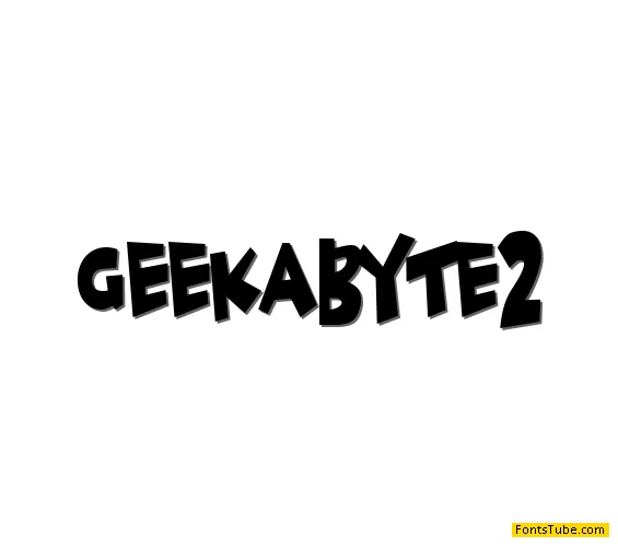 Geek a byte 2 Font