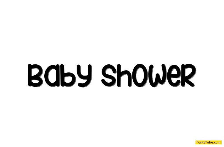 Baby Shower Free Font Download Fonts Tube