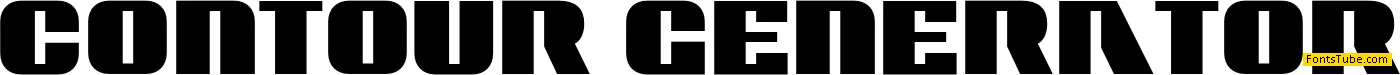 Contour Generator Font