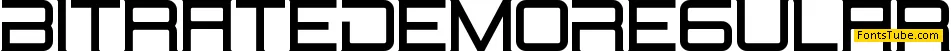 Bitrate Demo Font
