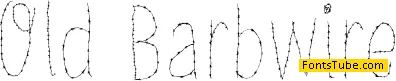 Old Barbwire Font