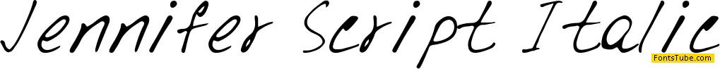 Jennifer Script Font