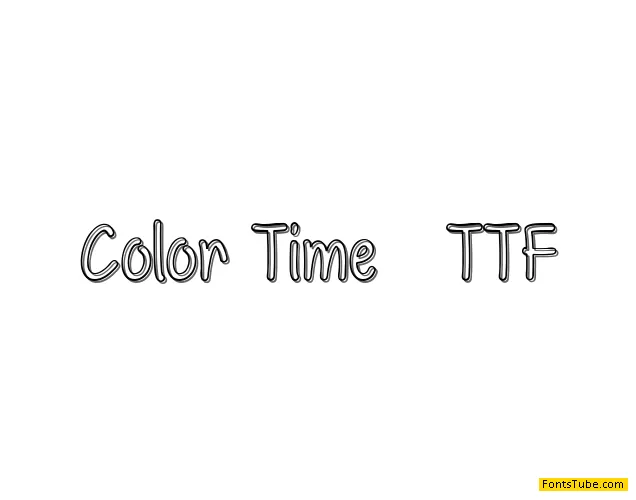 Color Time Font