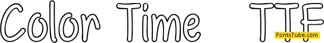 Color Time Font