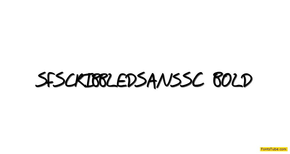 SF Scribbled Sans Font Family