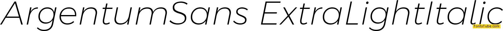 Argentum Sans Font Family